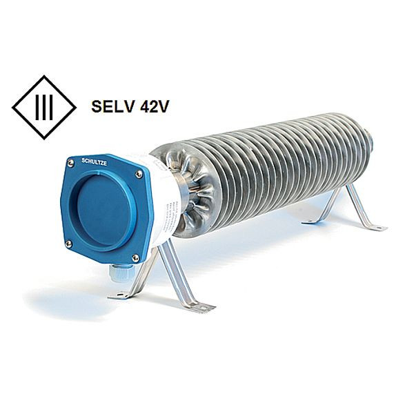 Schultze RiRo u 1000 SELV riscaldatore a tubi alettati 1000 W bassissima tensione di sicurezza 42V, IP66/67, SKS010