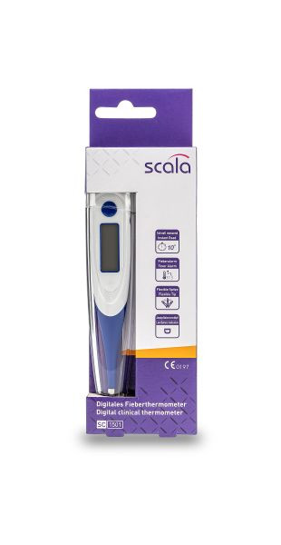 Termometro clinico digitale Scala SC 1501, blu, 01489