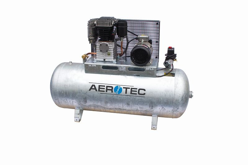 AEROTEC N59-270 Z PRO orizzontale - Compressore zincato 400 volt lubrificato a olio, 2005322
