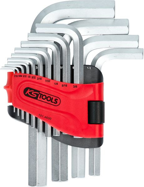 KS Tools Set di chiavi a brugola, in supporto pieghevole, 14 pezzi 1/16"-3/4", 151.4600