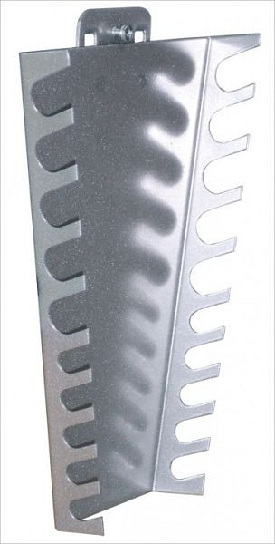 Portachiavi ADB, verticale, adatto per fori euro (10x10 mm / 38x38 mm), colore: nero, RAL 9006, dimensioni LxA: 145-75 mm x 220 mm, 23173