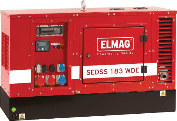 Generatore di corrente ELMAG SEDSS 183WDE - Stage 3A, con motore KUBOTA D1105 (insonorizzato), 53459