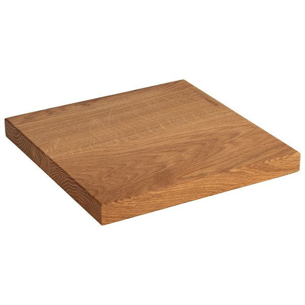 Tagliere per buffet APS, 20 x 20 x 2 cm, legno di quercia (oliato), -PERFECTO SMALL-, 33302
