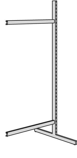 Scaffale a braccio libero Kerkmann Univers, L 750 x A 2500 mm, grigio chiaro, 52875111