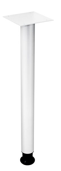 Piede di supporto Hammerbacher rotondo bianco, diametro: 60 mm, VSTFH/W