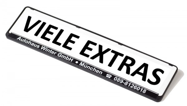 Eichner Miniletter segno pubblicitario standard, bianco, impronta: molti extra, 9219-00154