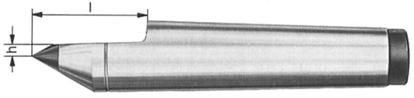 Punta centrale fissa MACK con inserto in metallo duro con mezza punta DIN 807, MK 1, 03-514