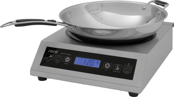 Piano cottura a induzione Saro wok comprensivo di wok modello LOUISA, 360-3000