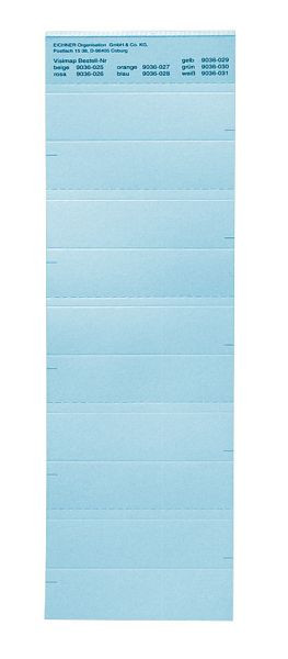 Etichetta Eichner per la serie VISIMAP, blu, UI: 250 pezzi, 9036-00028