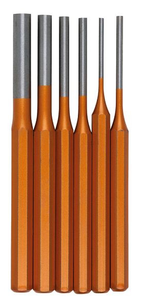 Set di punzoni KS Tools, 6 pezzi, 3-4-5-6-8-10mm, 162.2122