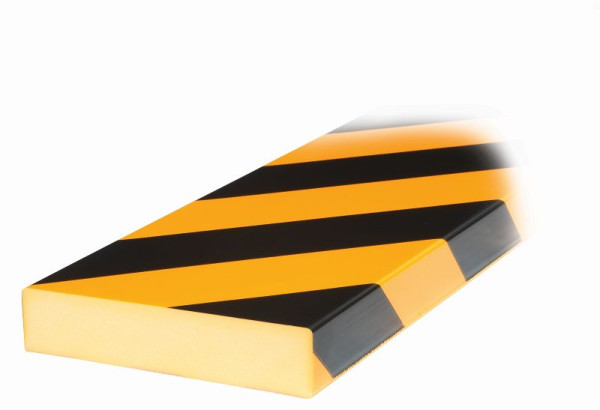Profilo di protezione, avvertimento e protezione Knuffi, tipo nero, giallo/nero, 1 metro, PS-10009