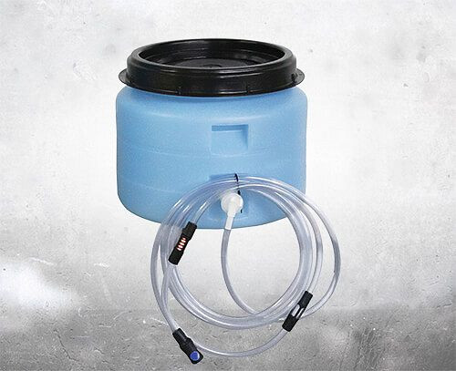 Serbatoio acqua caduta IBH 30 litri, completo di valvola di intercettazione, indicatore di flusso e attacco rapido con filtro fine, 259721218