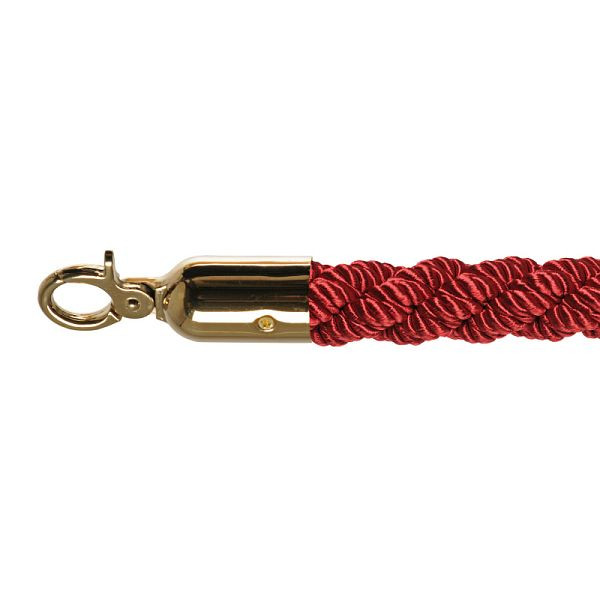 VEBA cordone barriera lusso rosso, ottone, Ø 3 cm, lunghezza 157 cm, 10102RB