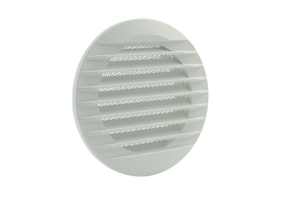 Griglia di ventilazione Marley 140x100mm rotonda per installazione in tubo bianco, 059228