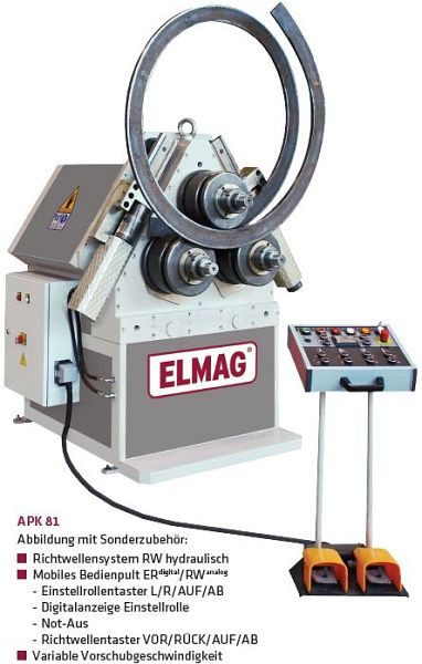 Piegatrice idraulica per anelli ELMAG, APK 81, 83138