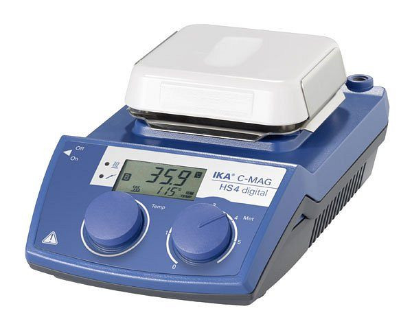Agitatore magnetico IKA con riscaldamento, piastra in ceramica, C-MAG HS 4 digital, 0004240200