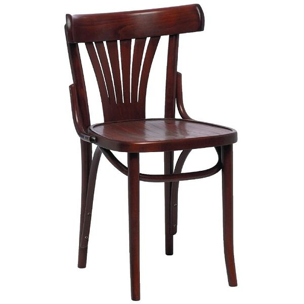 Fameg Bentwood Bistro Fan Back Side Chairs Noce (Confezione da 2) (Confezione da 2), CF143