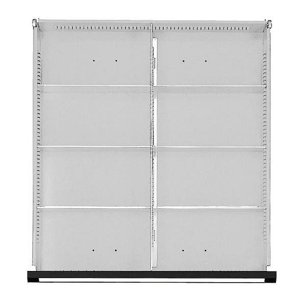 ANKE set di partizioni per cassetti; per cassetto 500 x 540 mm (LxP); 1/2 divisione