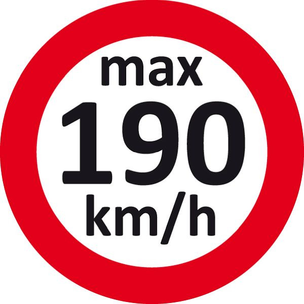 Adesivo velocità Eichner, 190 km/h, PU: 100 pezzi, 9240-00004