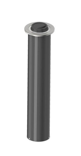 Dispenser con coperchio in plastica Lölsberg installazione lunga sul bancone, diametro del coperchio circa 79-90 mm, lunghezza del tubo circa 600 mm, incluso set di anelli in silicone, 990 010