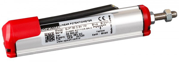 Potenziometro lineare modello SLPT Opkon SLPT 125 D 5K 1M RD, 125mm, resistenza 5 kOhm, OP1.10.0081