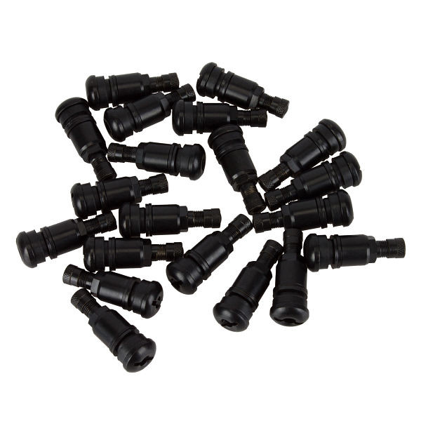 RepTools Valvola per pneumatici Basic in metallo, nera, universale, 20 pezzi, XXL-118470