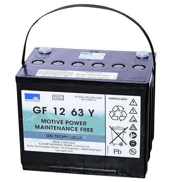 Batteria EXIDE GF 12063 YO, assolutamente esente da manutenzione, 130100026