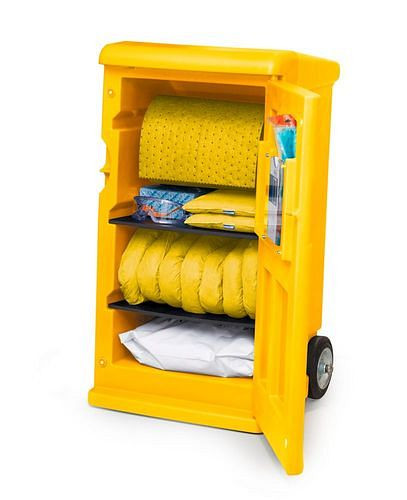 Set di emergenza mobile DENSORB, raccoglitore in Caddy giallo Medium, speciale, 290-814
