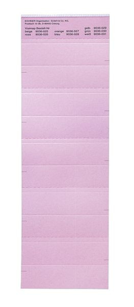 Etichetta Eichner per la serie VISIMAP, rosa, PU: 250 pezzi, 9036-00026