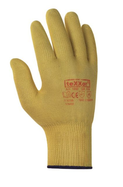 Guanti teXXor in maglia fine per la protezione dal taglio e dal calore "fibra ARAMIDICA", confezione: 240 paia, 1960-10