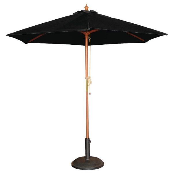 Bolero parasole rotondo nero 2,52m, CB517