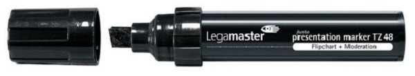 Legamaster TZ48 pennarello per presentazioni jumbo nero, PU: 10 pezzi, 7-155501