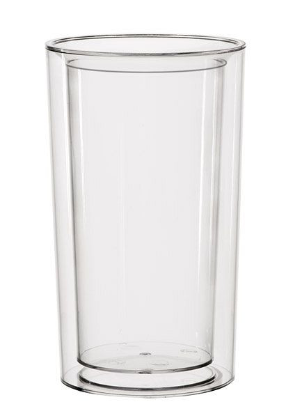 Raffreddatore per bottiglie APS -PURE-, Ø 13,5 / 10,5 cm, altezza: 23 cm, SAN, cristallino, a doppia parete, 36063