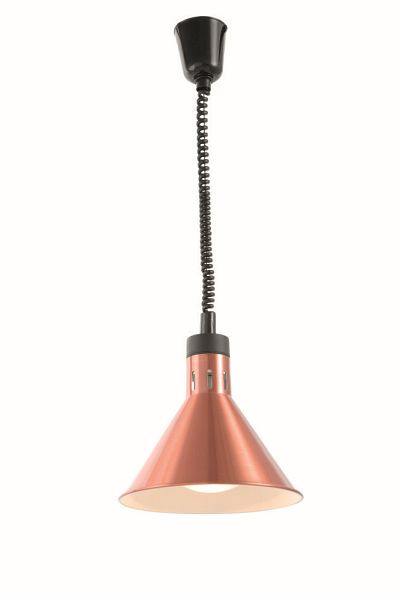 Hendi Lampada riscaldante regolabile in altezza, conica, ØxH: 275x250 mm, rame, 273876