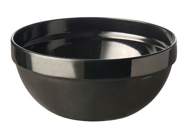 Ciotola APS -CASUAL MAXI-, Ø 10 cm, altezza: 4,5 cm, melamina, nero, 0,15 litri, 83697