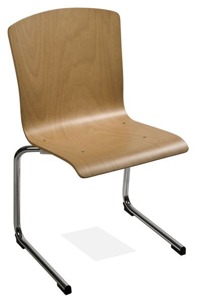 Sedia impilabile Kaiser-Sitzmöbel cantilever KS28FG-N3, forma: N3, con pattini in feltro per pavimenti in legno, PU: 6 pezzi, KS28FG-N3