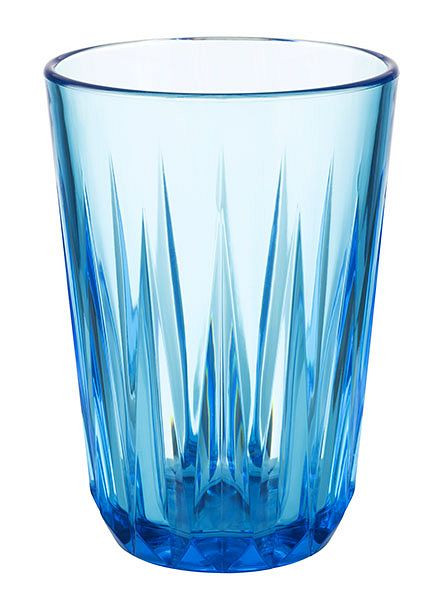 Bicchiere APS -CRYSTAL-, Ø 7 cm, altezza: 9,5 cm, Tritan, blu, 0,15 litro, confezione: 48 pezzi, 10513