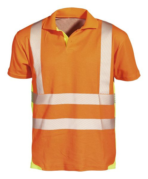 Polo PKA con protezione dalle avvertenze, 160 g/m², arancione/giallo, taglia: S, confezione: 5 pezzi, WAPM-OGE-002