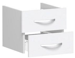 geramöbel inserto per cassetti per larghezza mobile 400 mm, per 2°, 3° o 4° altezza cartella, non chiudibile a chiave, 1 cartella altezza, bianco, S-341700-W