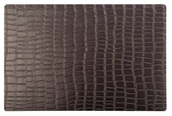 Tovaglietta APS - marrone -CROCO-, 45 x 30 cm, plastica (EVA), fondo antiscivolo, conf. da 6, 60537