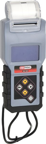 KS Tools Tester digitale per batteria 12V e sistema di ricarica con stampante integrata, 550.1646