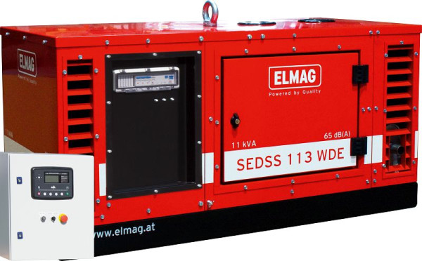 Pacchetto completo alimentazione di emergenza ELMAG SEDSS 133WDE-ASS, generatore di corrente DIESEL con motore KUBOTA D902, 00545