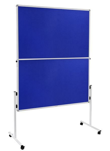 Lavagna per presentazioni Legamaster ECONOMY pieghevole, ricoperta di fil, blu, 150 x 120 cm, 7-209400
