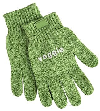 Guanto per pulizia verdure Contacto, verde per verdure VEGGIE, confezione: paio, 6537/006