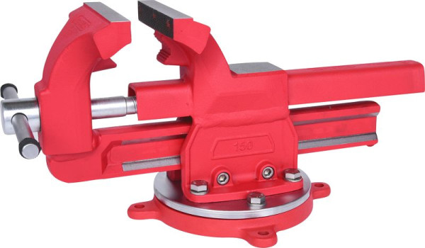 Morsa parallela KS Tools con tavola rotante, 147 mm, 914.0035