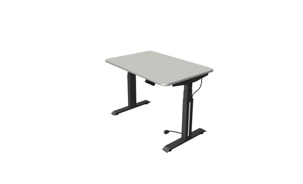 Tavolo sit/stand Kerkmann Move Professional, L 1200 x P 800 mm, regolabile elettricamente in altezza da 640-1290 mm, grigio chiaro, 10070411