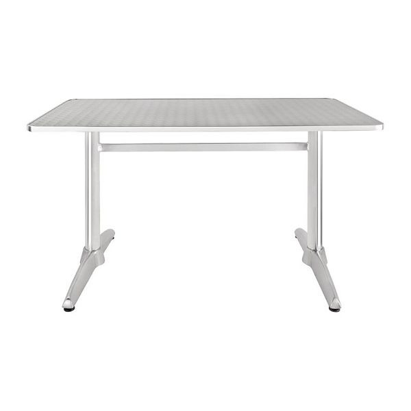 Bolero tavolo rettangolare in acciaio inox 120 x 60 cm, U432