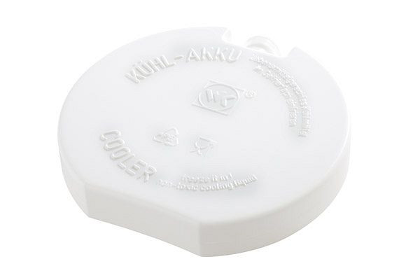 Impacco freddo APS, Ø 10,5 cm, polietilene, bianco, riempito con liquido refrigerante, in soluzione salina al 2%, 10661