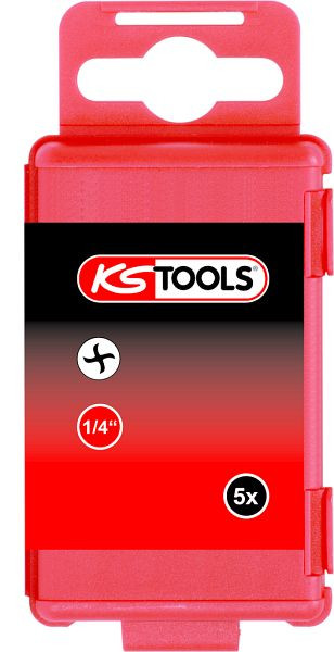 KS Tools Punta Torq-Set® da 1/4", 75 mm, n. 8, confezione da 5, 911.7717