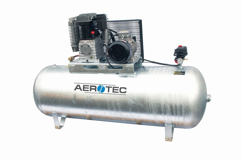 AEROTEC N60-500 Z PRO orizzontale - Compressore zincato 400 volt lubrificato a olio, 2005323